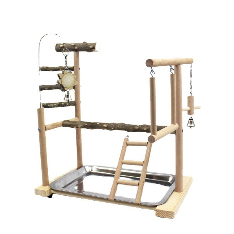 Wooden Bird Toy Stand